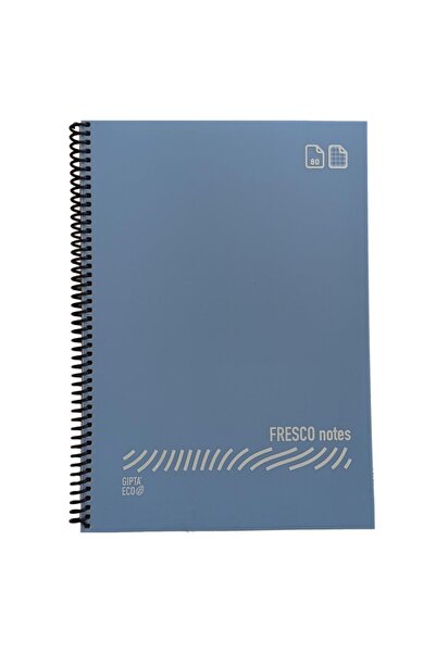Gıpta Red Fresco A4 Plastic Cover 80 Sheets Lined Spiral Notebook
