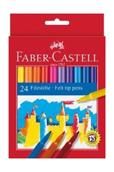 Faber Castell FABER 24 RENK KEÇELİ KALEM 554224