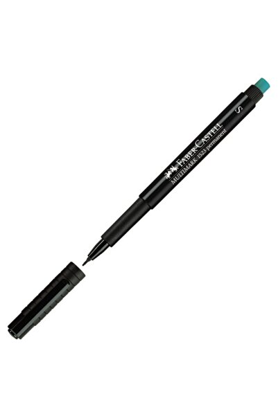 Faber Castell 1523 Asetat Kalemi Silgili S Uç - Siyah