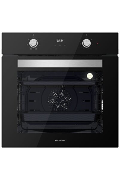 Silverline Bo6502b02-cs5429b01-3420 Classy 60 Cm Siyah Cam Ankastre Set