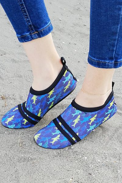 Savana Pantofi de damă din material textil cu model albastru