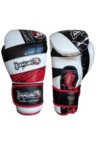 Dragondo Red Land Muay Thai - White Kick Boxing and Gloves