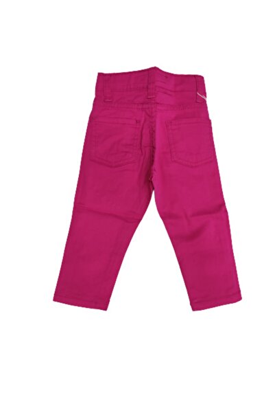 Je RİNDO BEBE Kız Cocuk Pembe Keten Pantolon