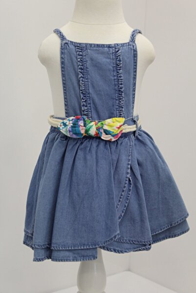 MAYORAL Κοριτσίστικο μπλε τζιν φόρεμα σαλοπέτ