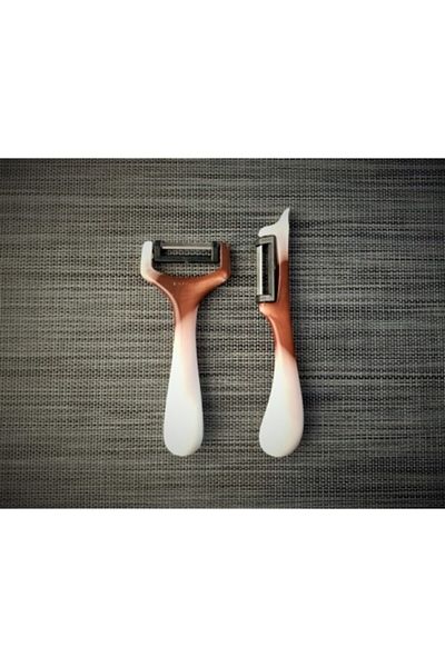Solingen Peeler Set of 2 Marbled Brown
