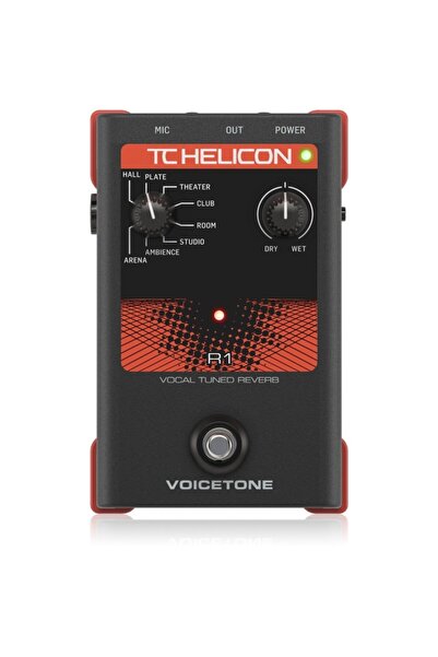 TC Helicon Voicetone Single R1 Vokal Için Stüdyo Kalitesinde Reverb Pedalı
