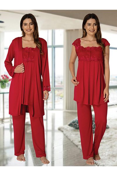 Effort Pijama طقم بيجامة للحوامل باللون الفوشيا من Effort مع ثوب نوم 2301