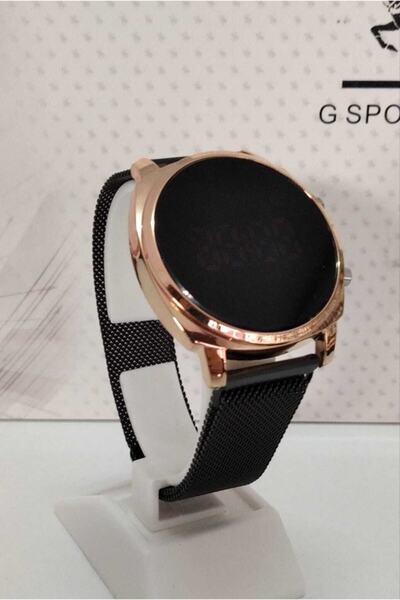 G Sport POLO Siyah Renk Dijital Tuşlu Hasır Kayış Saat