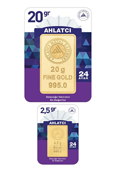 Ahlatcı 24 Ayar-22.5 Gram Külçe Altın
