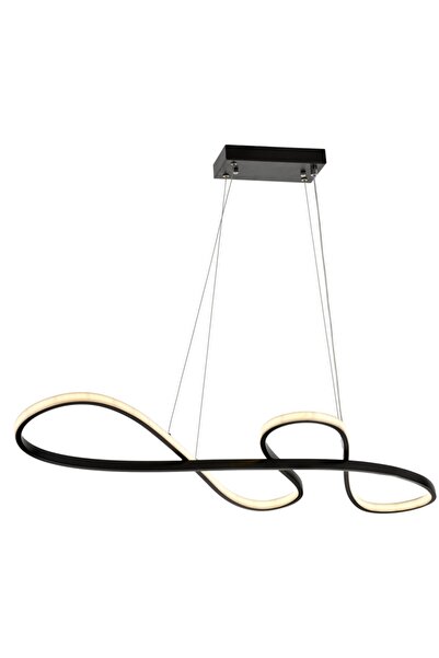 1013 Black Led Chandelier