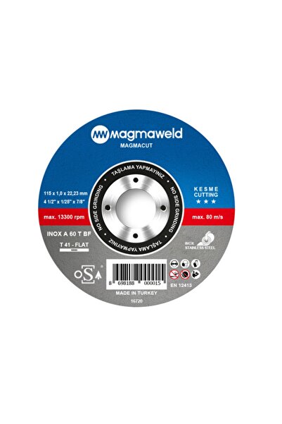 Magmaweld Magmacut Inox Kesici Disk 115x1.0x22.23mm