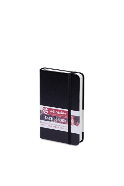 Art Creation Talens: Hard Cover Sketchbook: 140 Gr: Black: 9 Cm X 14 Cm
