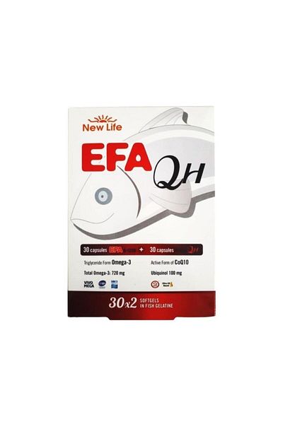 New Life New_life Efa S-1200 - 30 Capsules and Coenz Qh 30 Capsule Suplement