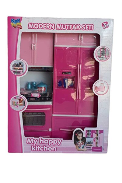 Royal Shop Sesli Işıklı Ocaklı Oyuncak Modern Mutfak Seti Rs0023