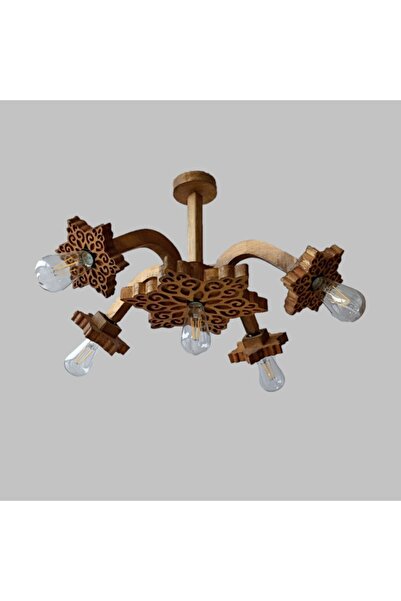 SİMETRİ AVİZE Ahşap Avize