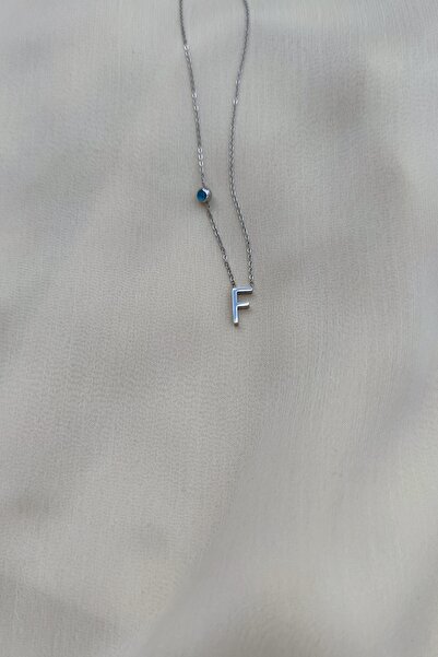 BUNNY قلادة بحروف فولاذية - F