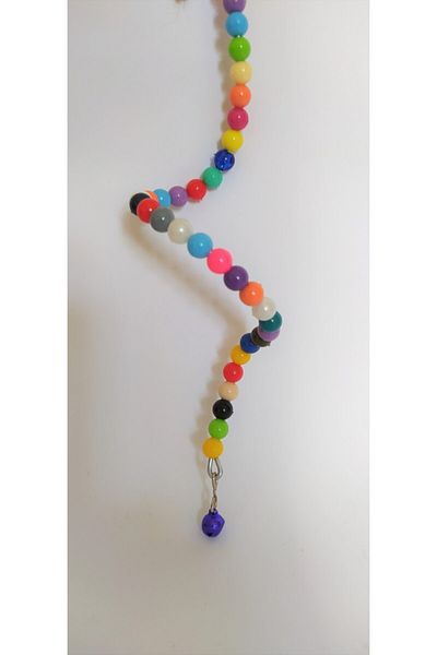 SAKAPET Sph1 Model Lovebirds Spiral Toy with Bell and Bird Swing