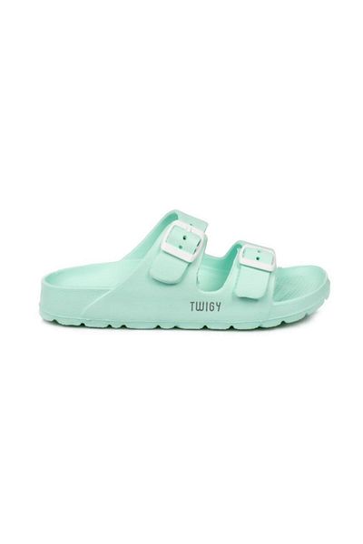 Twigy Γυναικείες παντόφλες 1017 Z Jessica Double Band Green