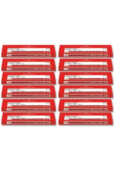 Faber Castell قلم رصاص ملون باللون الأحمر من فابر 1410، عبوة من 144 قلمًا (11...
