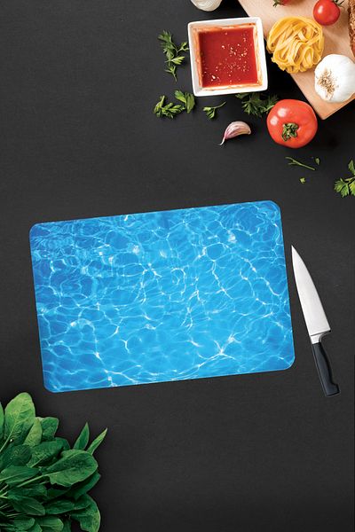 Decorita Sea Printed |   Glass Cutting Board - Glass Cutting Board |   30cm X 40cm