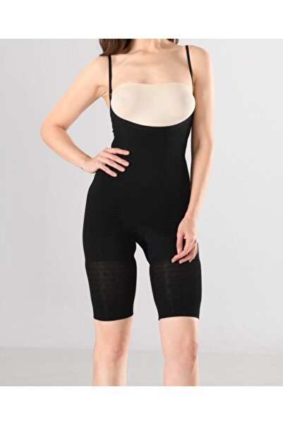 NACAR STORE Women's 1 Size Reducing Underbust Black Seamless Corset with Adju...