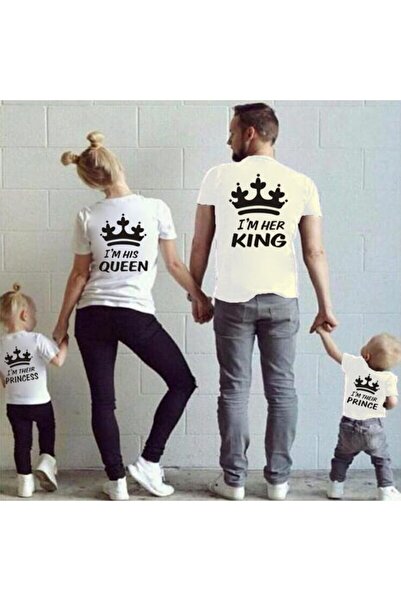 HediyeMania Βαμβακερό Σετ Οικογενειακό Μπλουζάκι με τύπωμα Τεμαχίων Οικογενει...