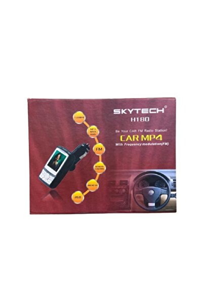 Skytech Oto Mp4 Player 2gb 1.8" 0.26mp Sd/mp3/wma/asp/wav Fm Transmıtter Oto Mp4 Player H180