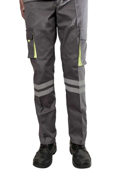 APAYDINGIYIM Gray Commando Pocket Trousers Work Trousers