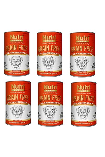 Nutri Canin Tahılsız Somon Ve Ördekli Köpek Konserve 400 Gr. X 6 Adet