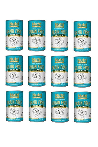 Nutri Canin Puppy Tahılsız Kuzu Etli Yavru Köpek Konserve 400 Gr. X 12 Adet