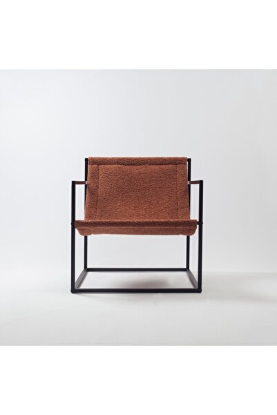 Fineroom Living " Bernie Chair " Metal Koltuk (kahverengi)