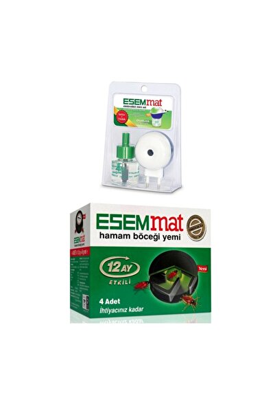 Esemmat Sivrisineklere Karşı Kablosuz Elektrolikit Mini Set + Hamam Böceği Ye...