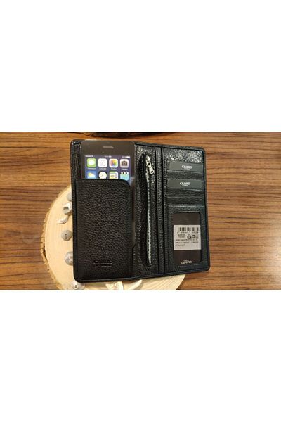 GUARD Leather Hand Portfolio Wallet with Phone Compartment