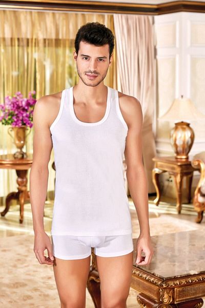 SWATİ Ανδρικό εσώρουχο White Berrak 6 τεμαχίων Original