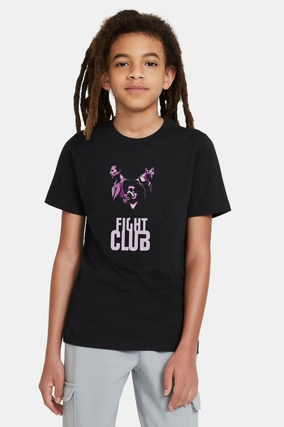QIVI Unisex dečje crne T-shirt