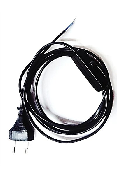 Renklipriz Arapuarlı Fişli Kablo Lambader Abajur Kablosu