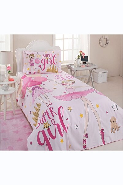 Özdilek Girl Tek Kişilik Nevresim Takımı Pembe