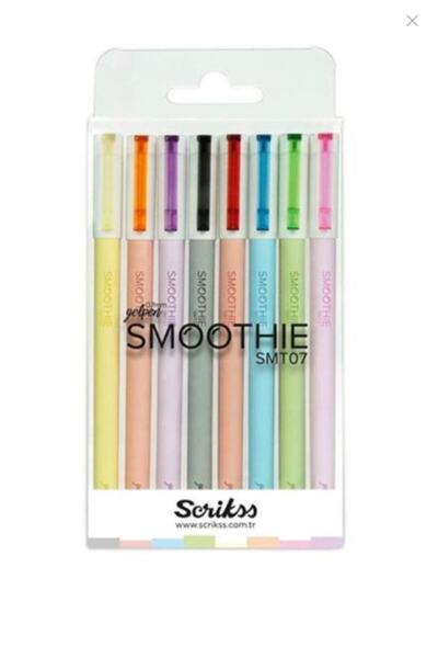 Scrikss Smoothie Jel Kalem 0.7mm - 8'li Set