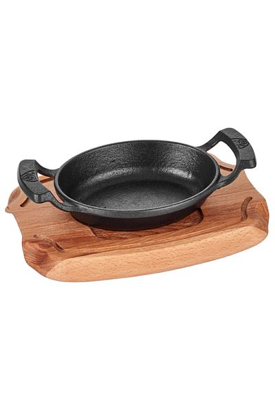 Altınbaşak Cast Iron Oval Pan 16*12cm +Trivet
