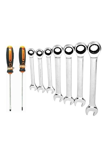 kayasanyapimarket Kombine Cırcır Anahtar 8mm-10mm 13mm T7x50mm-t8x50mm