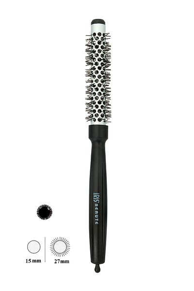 IRIS Metal Tube Fine Blow Dry Brush 15 mm Extra Small 51080