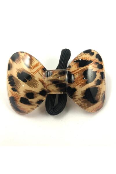 turkuazbijuteri Toka-lastikli Fiyonk Toka-leopar Desenli