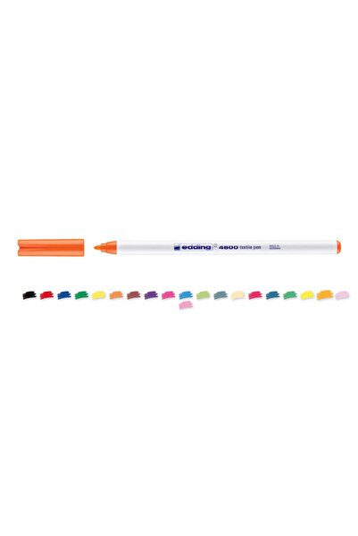Edding 4600 Kumaş Boyama Kalemi 1.0mm Fosforlu Turuncu