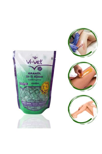 Vi-vet Azulen Inci Boncuk Granül Sir El Ağdası 250gr 4'lü Set + Spatula + Lif + Kalemparf