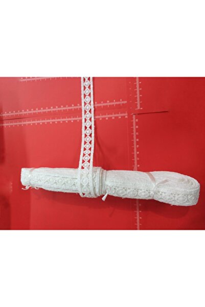 DUAYEN Güpür Dantel Fisto Ara Ponpon Desen 1 Metre