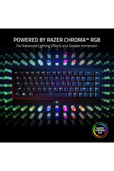 RAZER Blackwidow V3 Mini Hyperspeed - Green Switch, 65% Wireless Mechanical Gaming Keyboard