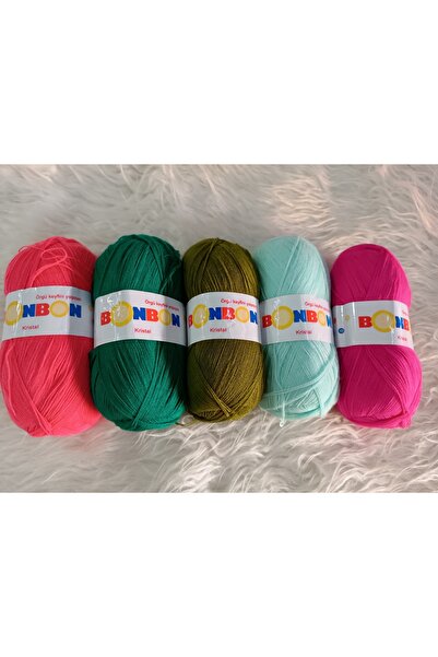 BONBON Lif ipi set 5 adet Bonbon örme ipi
