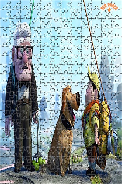 Teona Ahşap Carl Fredricksen 3 Boyutlu Soyut Duvar Süsü Çerçeveli Asılabilir ...