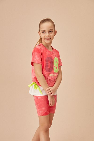 SUWEN Batik Kids Tights Tunic Set