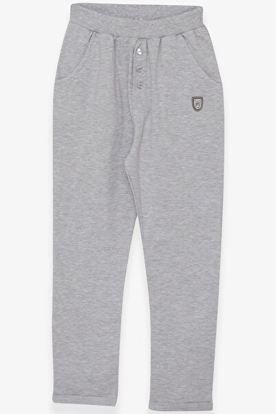 Breeze Dečije trenerke sa grbom Osnovni 4-8 godina, svetlo siva melanž